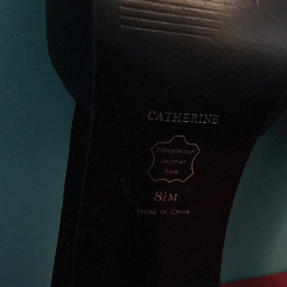 BLACK PARTY HEELS WITH SILVER DECAL fancy party dance shoes decor elegant shiny - Picture 3 of 5